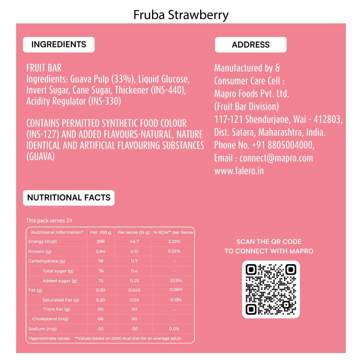 Falero Diwali Gift | J-POP & Fruba Strawberry Bar