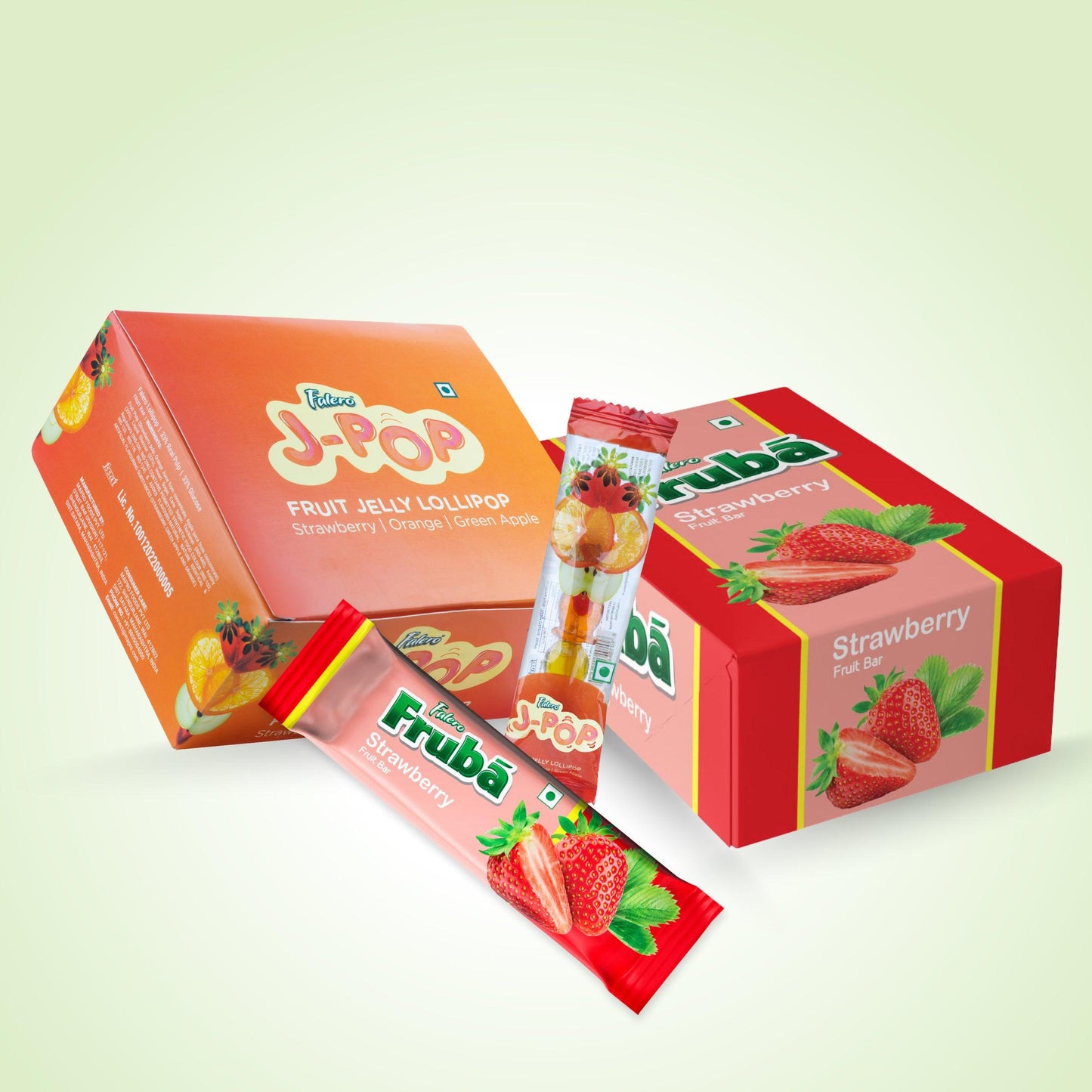 Falero Diwali Gift | J-POP & Fruba Strawberry Bar