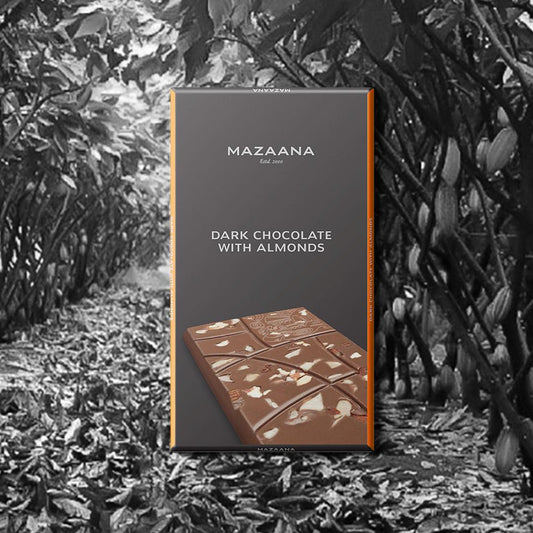 image of mapro image of mapro Mazaana Dark Chocolate with Almonds Bar
