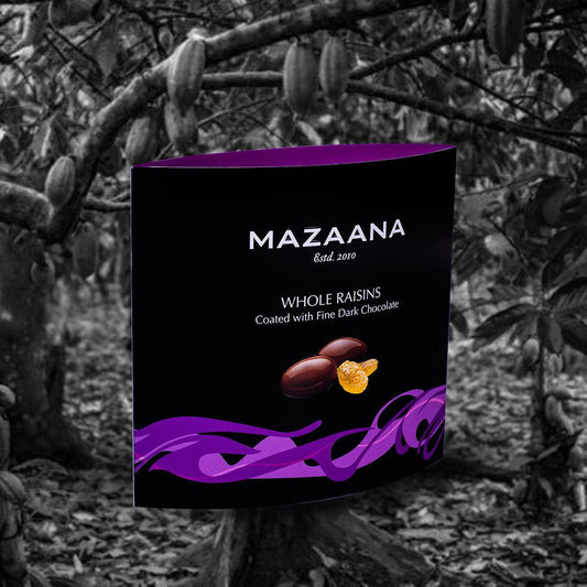 image of mapro Mazaana Whole Raisins Coated with Fine Dark Chocolate